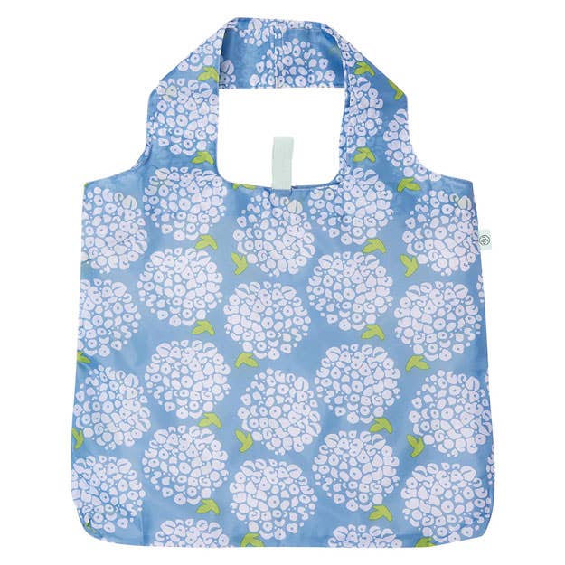 rockflowerpaper - Venta al por mayor Bolsas de la compra - Bolsa de la compra reutilizable Blue Hydrangea blu