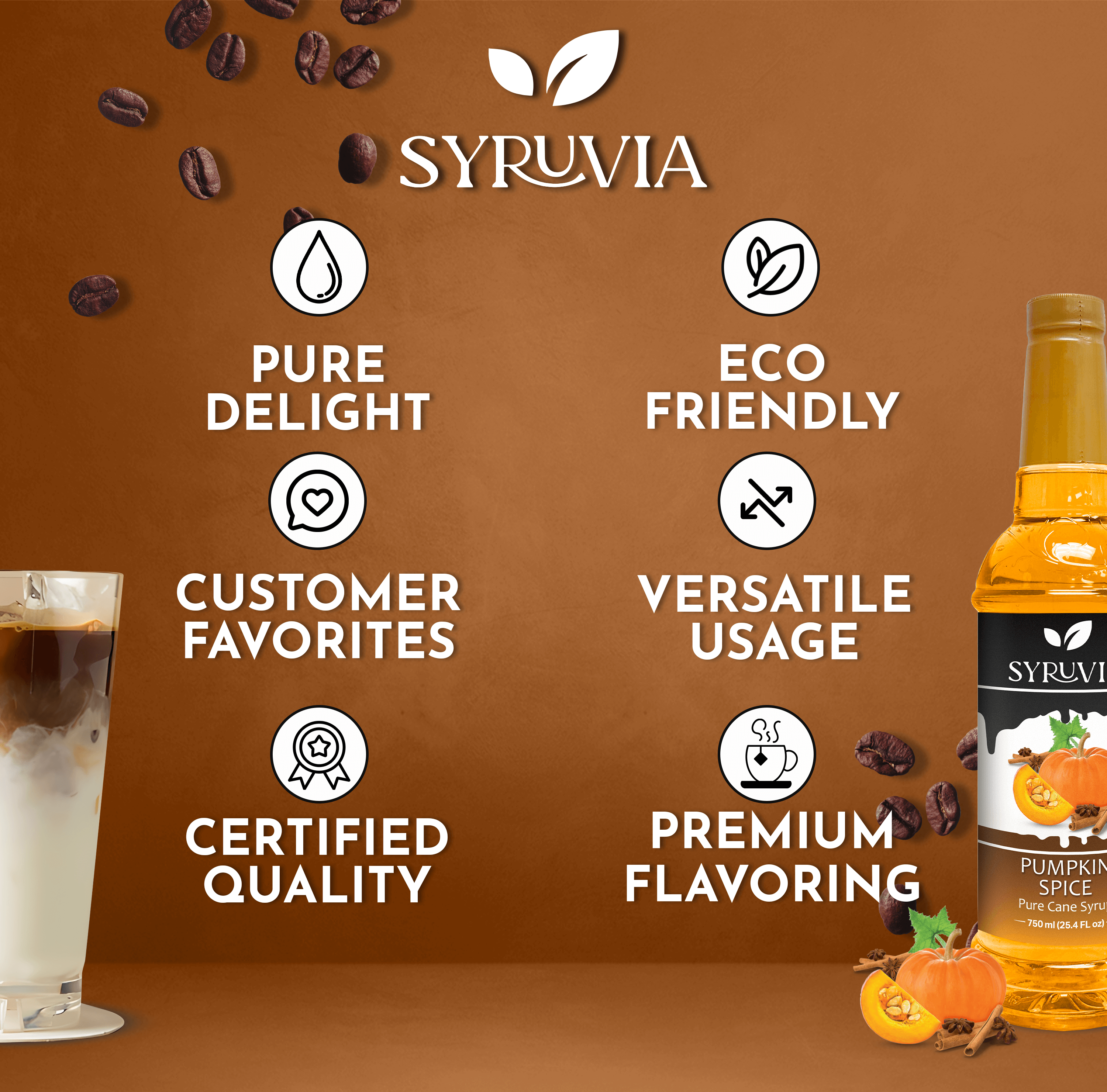 Syruvia - Wholesale Flavored Syrup - Pumpkin Spice Syrup4