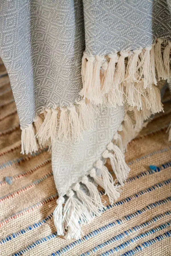 Chicoração - Wholesale Decoratiedeken - Katoenen deken | Bicolor diamant - meerdere kleuren1