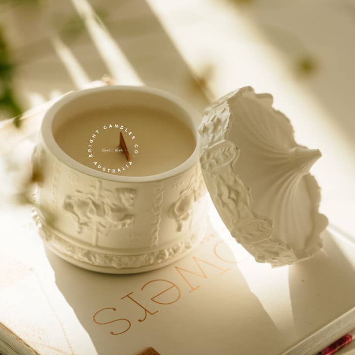 Karussel Duftlys Beholder for engroshandel hos Bright Candles Co.