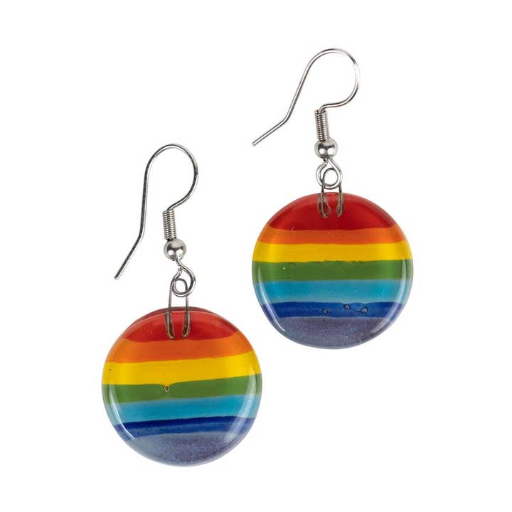 Boucles d'oreilles arc-en-ciel pour la vente par Ten Thousand Villages
