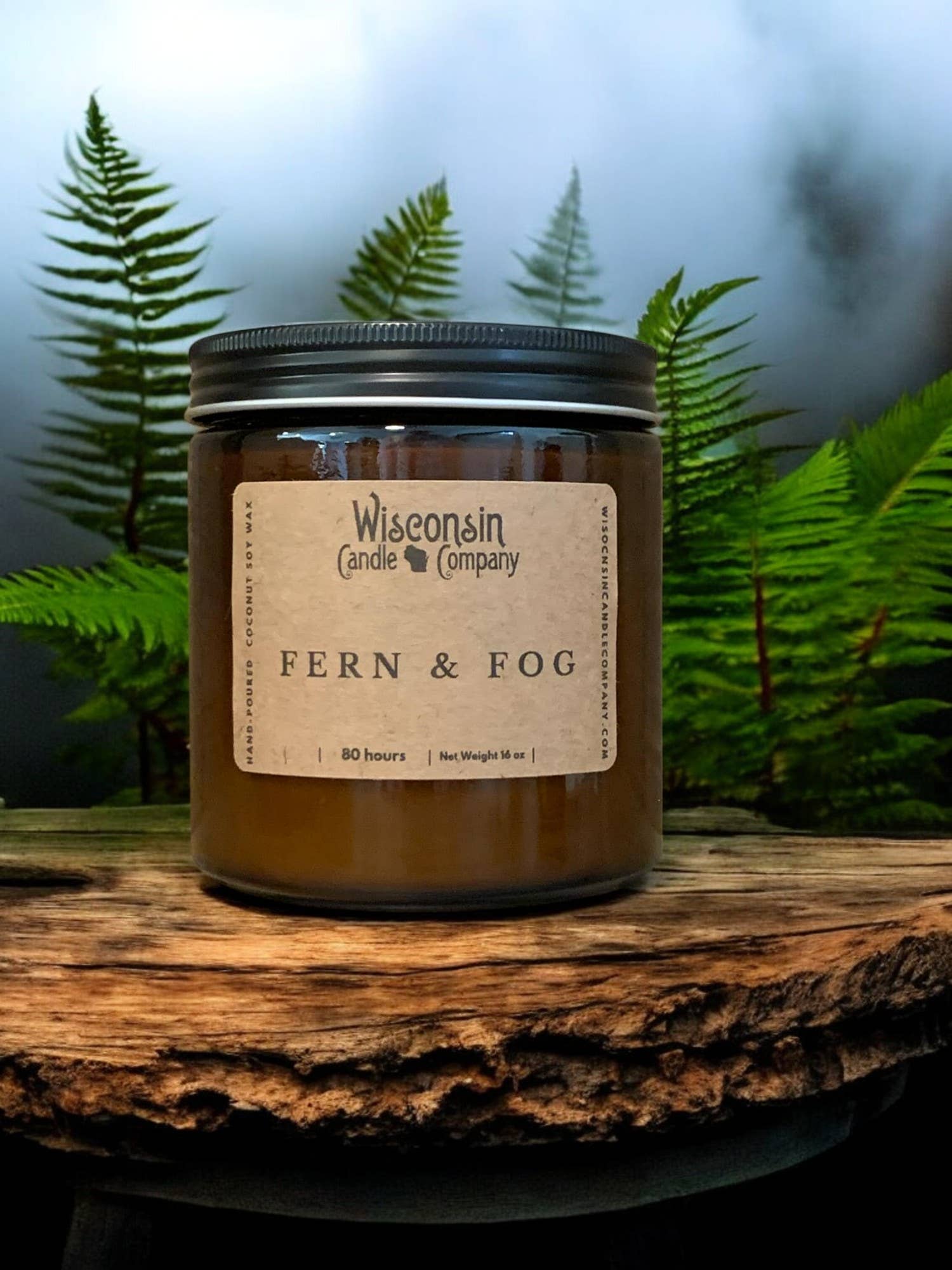 Wisconsin Candle Company - Wholesale Jar/Filled Candle - Fern & Fog 0
