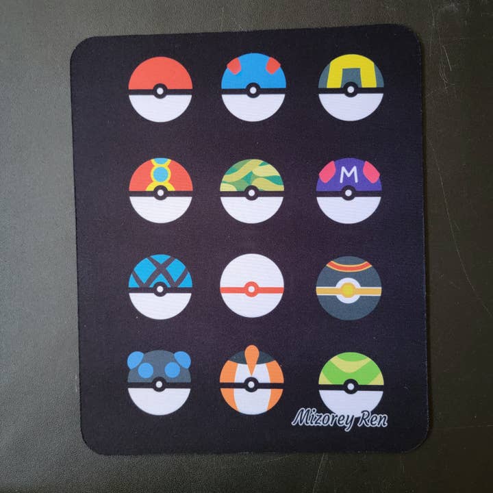 Pokeball Mousepad for wholesale by Mizorey Ren