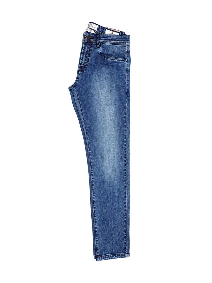 Washed Blue Denim Jeans for wholesale by Luchiano Visconti