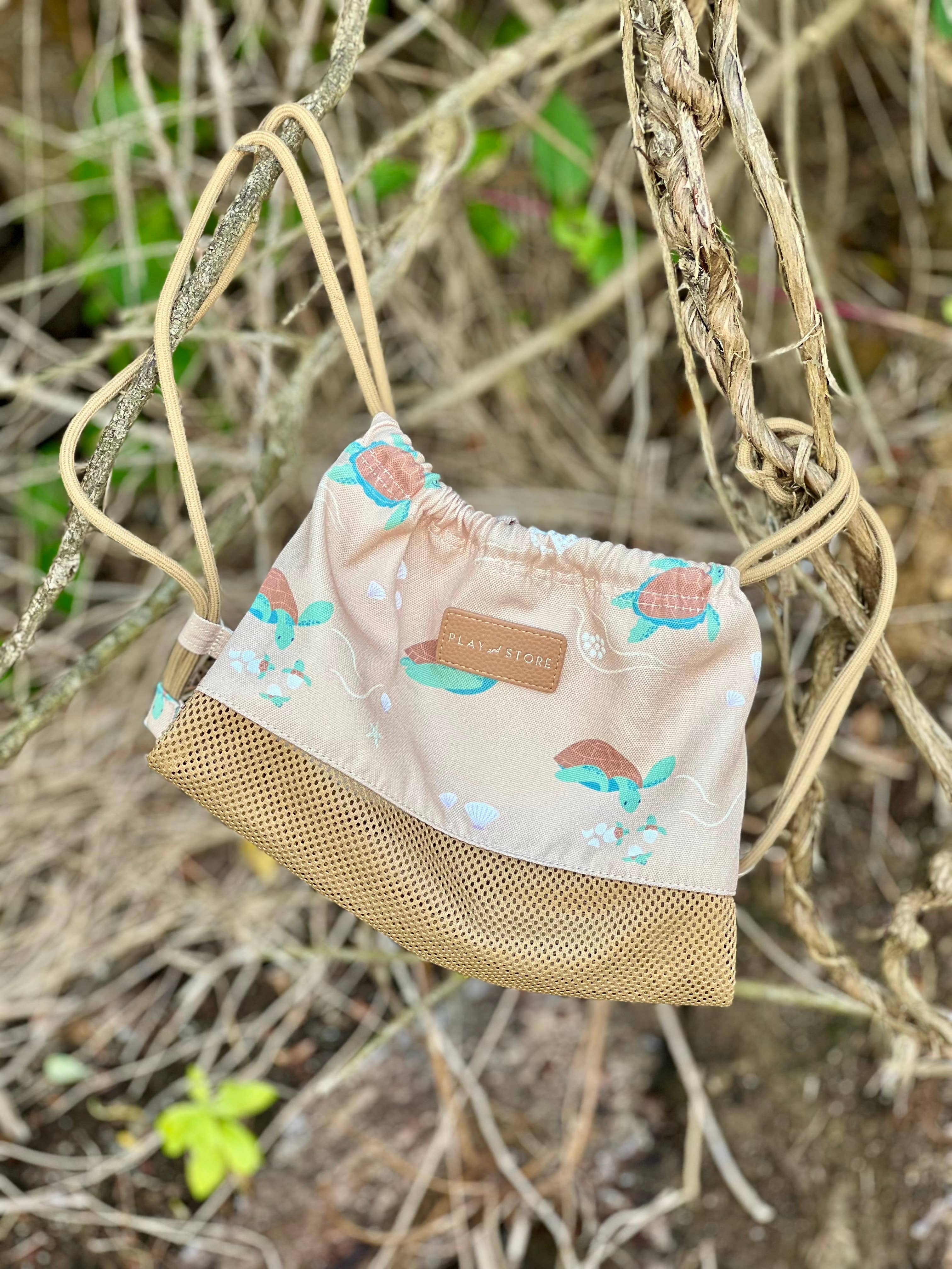 Play and Store - Vente Sac à dos – enfant - Sac à dos de plage pour enfants motif tortue2