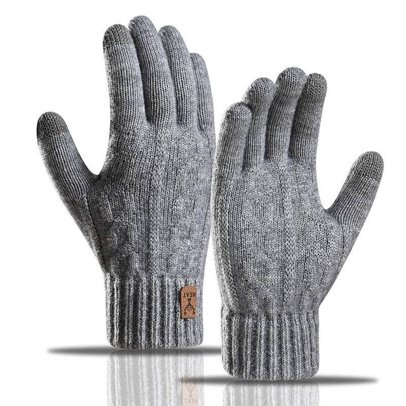 UZ Wholesale Store - Venta al por mayor Guantes - Hombre - Guantes de punto gruesos con pantalla táctil para hombre y forro polar1