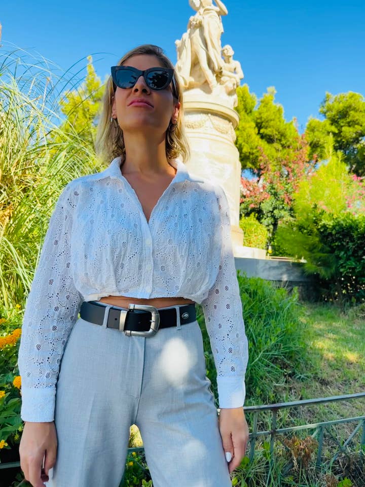 Handmade Belt, Black Leather Belt, Boho Belt, Belt for Women for wholesale by Christina Christi