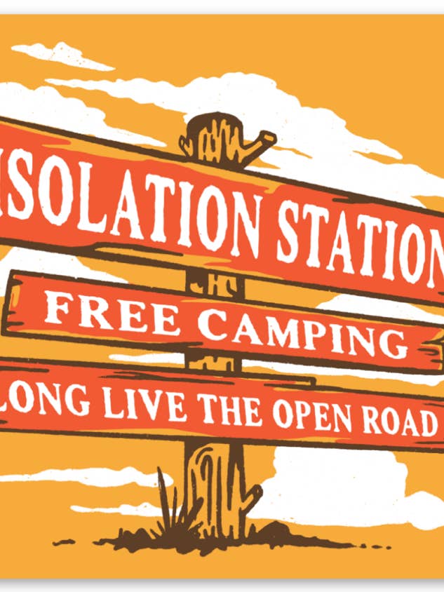 Aufkleber „Isolationsstation“ von Karissa DeDecker für den Großhandel von arteesian