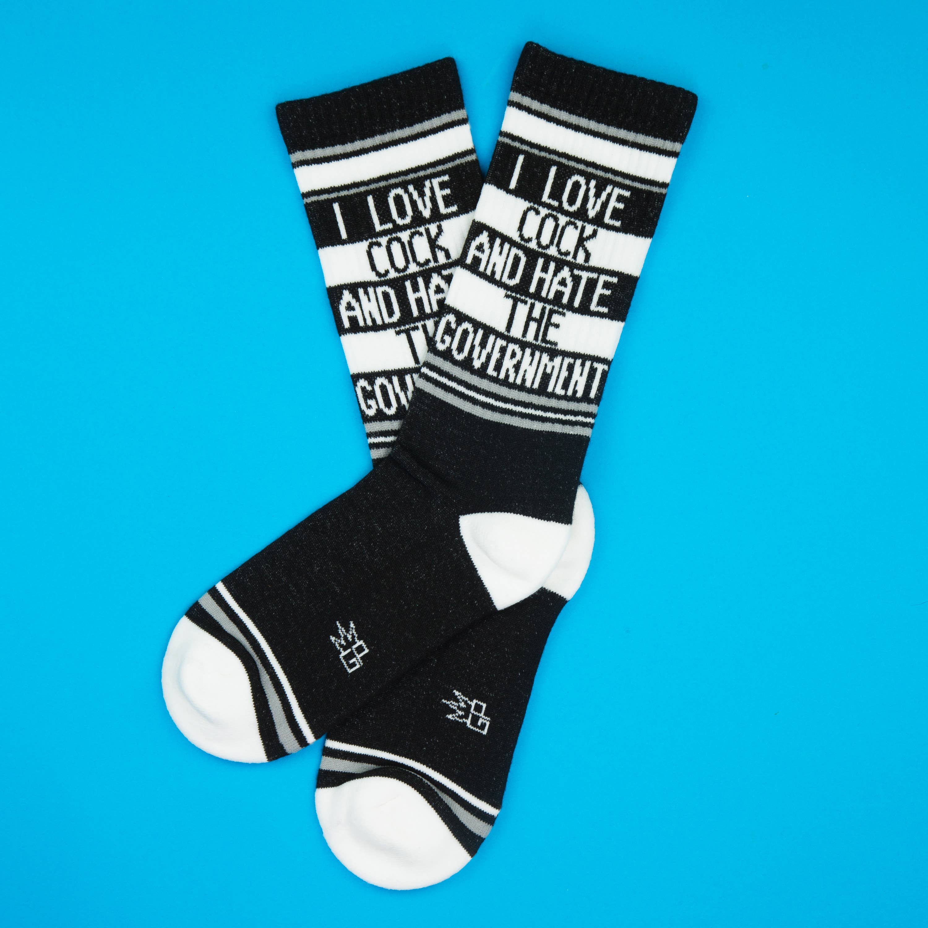 Gumball Poodle - Wholesale Socks - Unisex - I Love Cock And Hate The Government Gym Crew Socks1