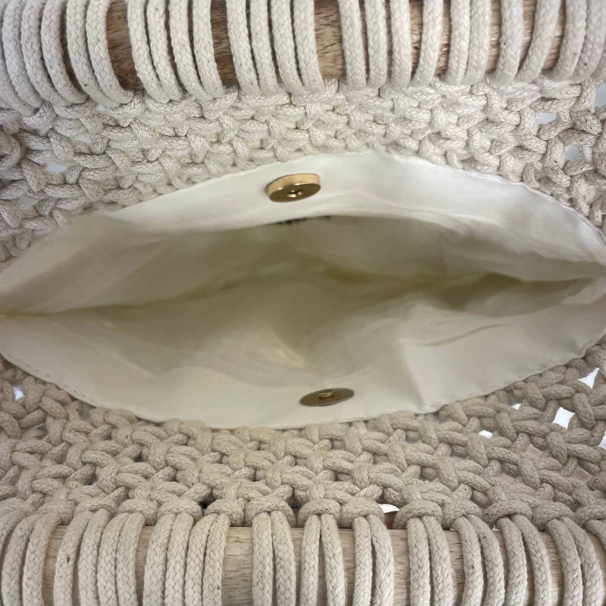 Anju Jewelry - Wholesale Beach Bag - Coco Bag - Cotton macrame handbag with cotton lining4