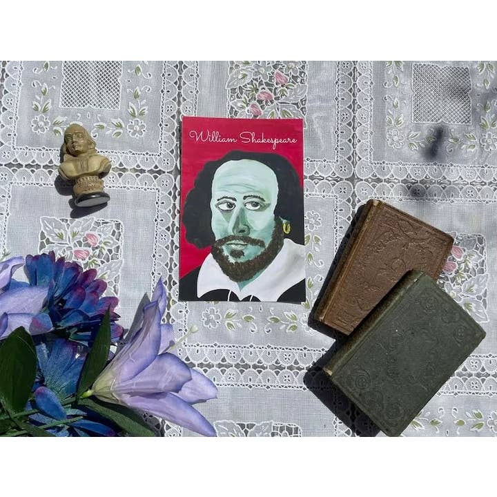 William Shakespeare ansichtkaart voor wholesale door PopArt Authors