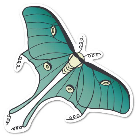 Adesivo Magico Falena Luna per la vendita all'ingrosso da parte di B.Goods Designs