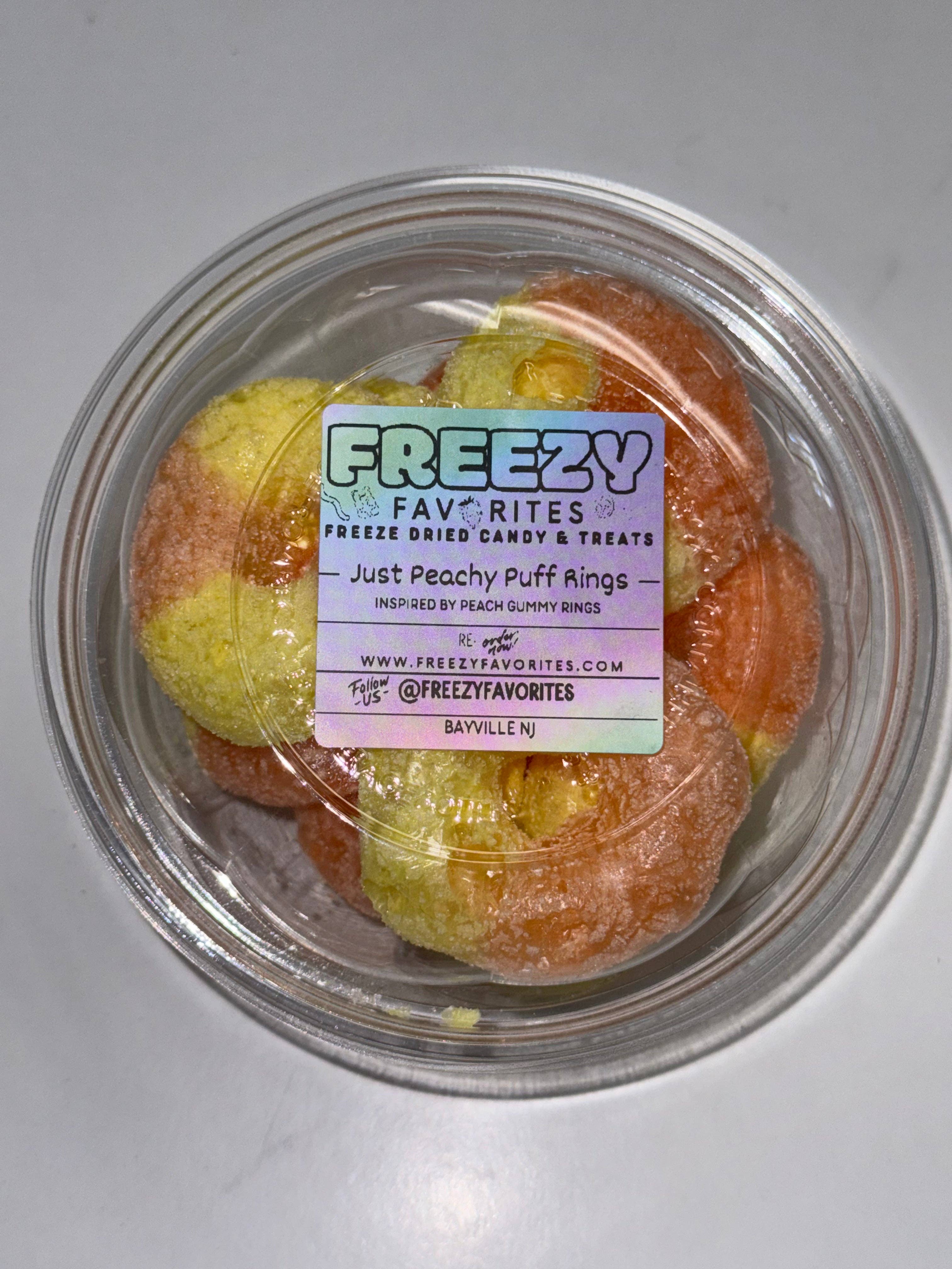 Freezy Favorites - Wholesale Boiled sweets - Just Peachy Freeze Dried Rings1