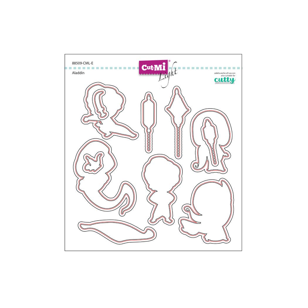 Impronte D'Autore - Wholesale Rubber/Decorative Stamp - Thin dies for Aladdin stamps0