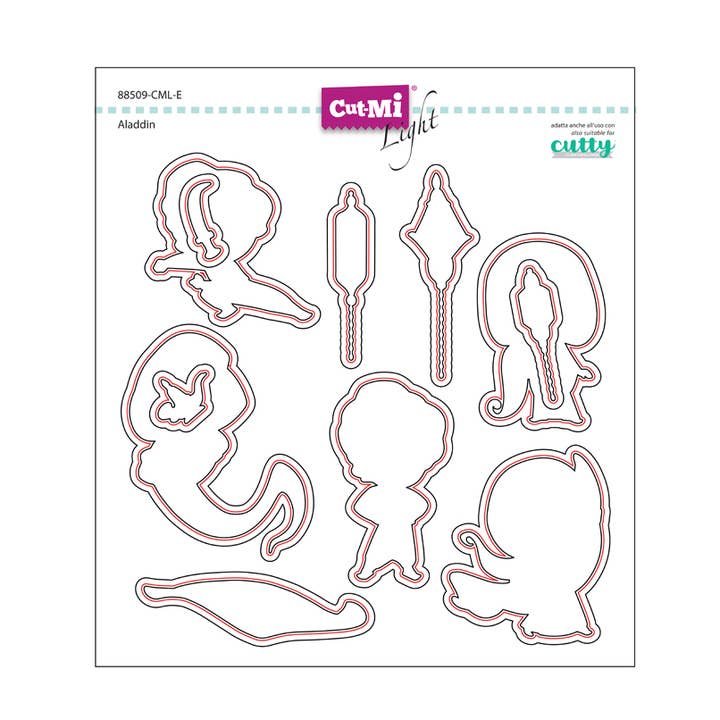 Thin dies for Aladdin stamps for wholesale by Impronte D'Autore