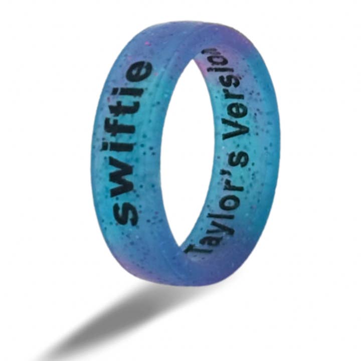 Flip Reversible swiftie / Taylor's Version ring blue galaxy for wholesale by Flip Rings