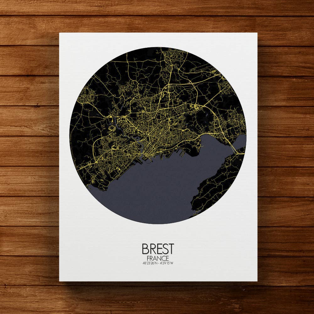 mapospheres - Venta al por mayor Pósteres - Poster de Brest | Francia6