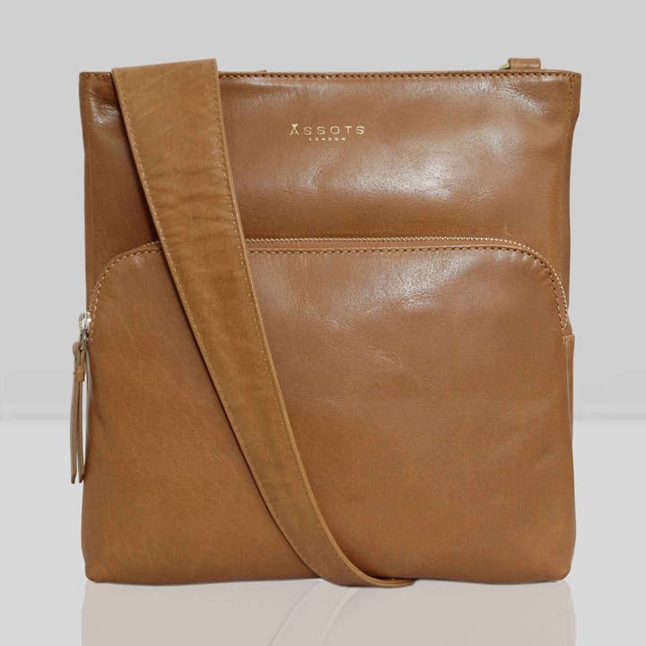 'CANARY' Umhängetasche aus Leder für den Großhandel von Assots London