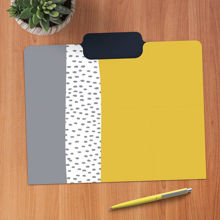 TF Publishing - Paper Goods - Venta al por mayor Carpetas - Joy Designer - Juego de 12 archivadores decorativos