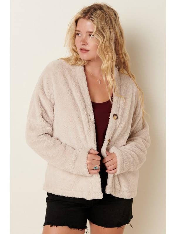 mittoshop – Großhandel Strickjacke – Damen – CARDIGAN AUS PELZ MIT KNOPFLEISTE22