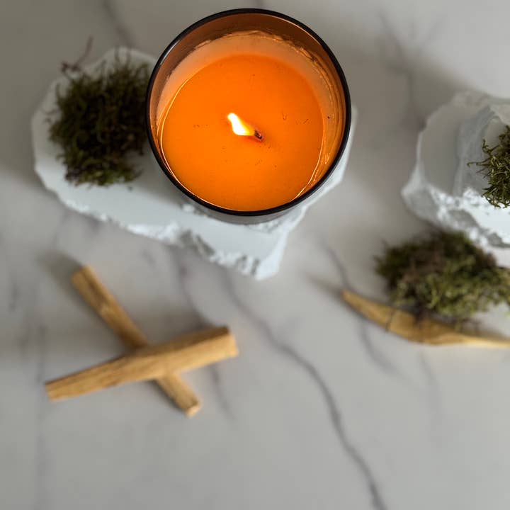 sable candle co. - Vendita all'ingrosso Candela in vasetto - Candela in cera di soia Oak + Moss da 8 once2