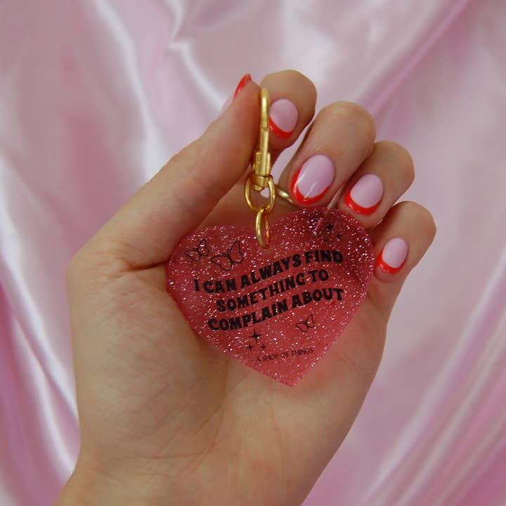 A Shop of Things - Wholesale Keychain - Women's - Complain glitter heart keychain
