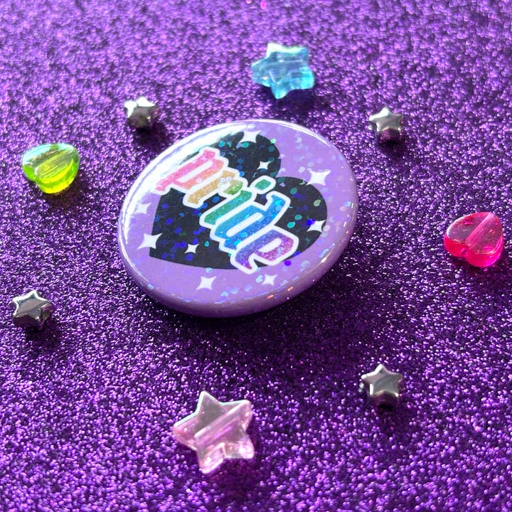 Magical Meow - Wholesale Lapel Pin/Button - Pride Holographic Pin Badge2