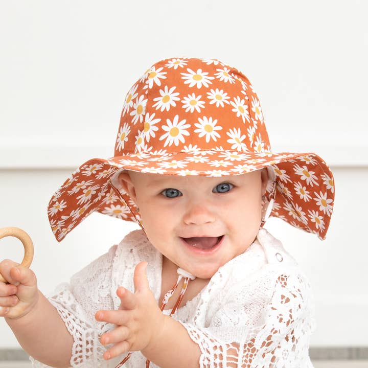 Huggalugs - Wholesale Sun Hat - Kids - Ginger Daisy Sunhat UPF 50+ Baby & Toddler2