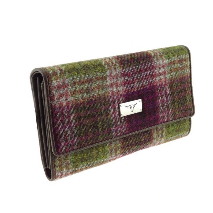 Dublin Gift Company - Wholesale Clutch Bag - Women's - Ladies Harris Tweed Scottish Tartan Purse