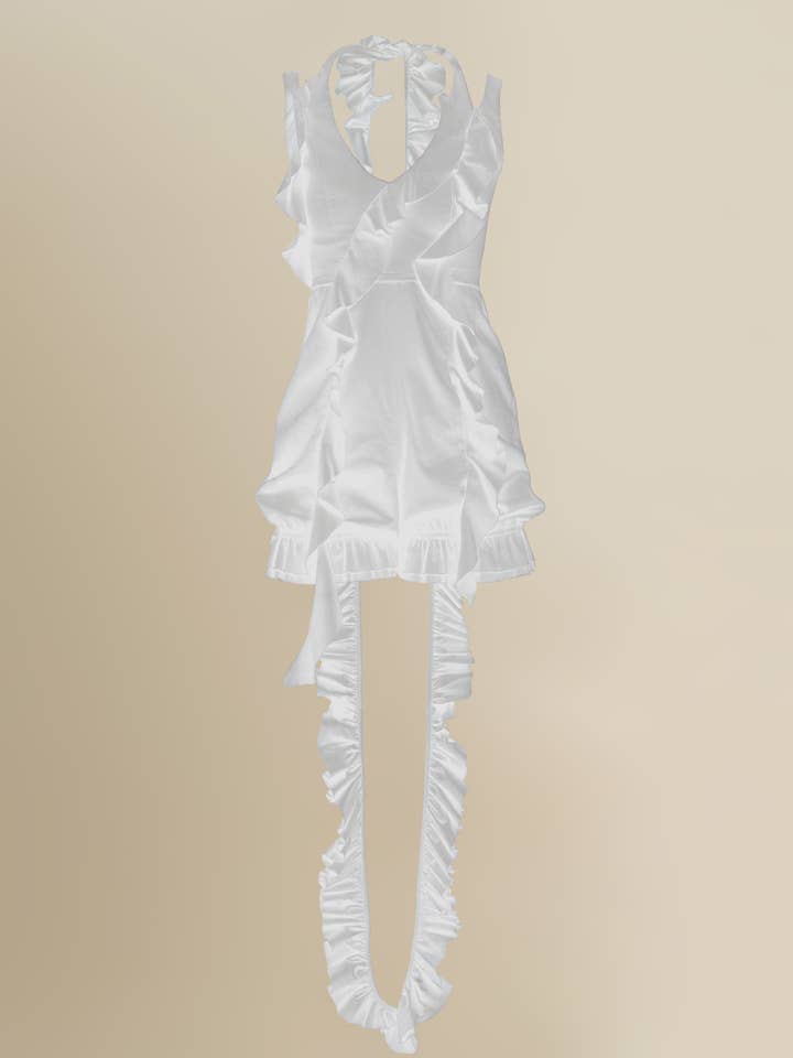 Holland Romper in Wit voor wholesale door Contessa Mills LLC