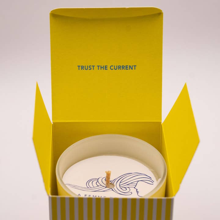 La Femme de La Mer – Engroshandel Glaslys – STRANDLYS "Stol på strømmen"1