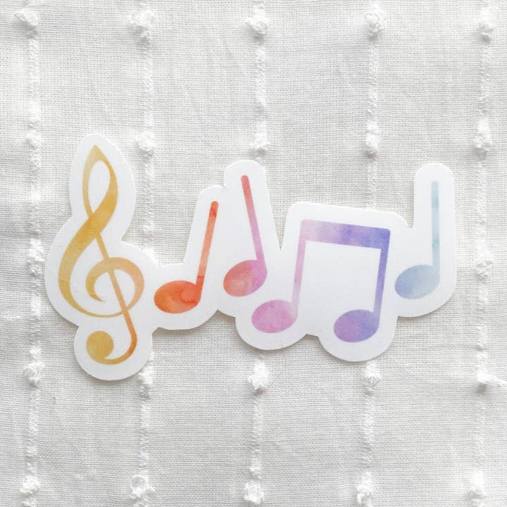 Music Note Sticker for wholesale by Hale Yeah Design Co.