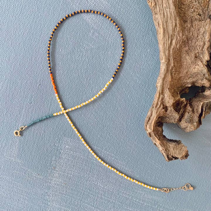 Mosaic Necklace in Golden Era for wholesale by Alice Rise