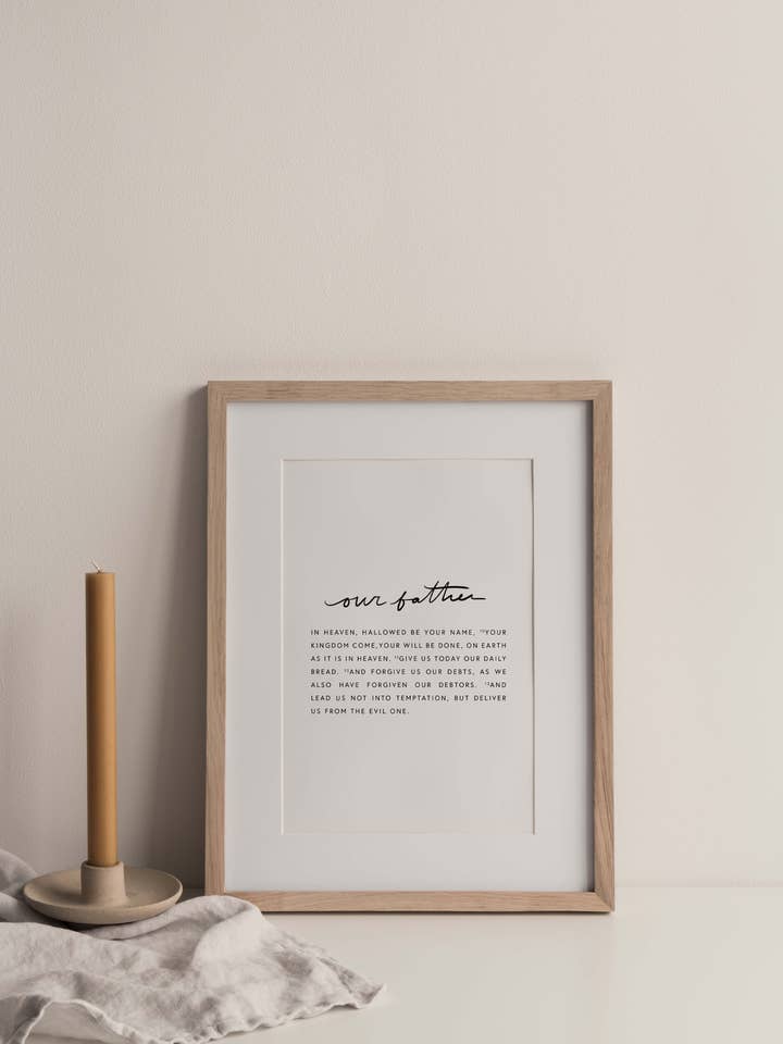 Our Father Print for wholesale by Ignite: Be the Light