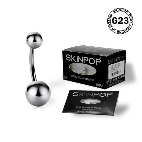 SKINPOP - Wholesale Nipple Ring - STERILE BANANA-NAVEL PIERCINGS FOR FIRST TIME9