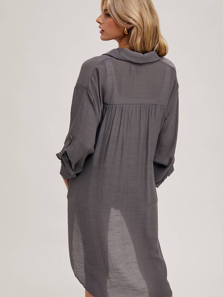 Bluivy – Camisa com botões no colarinho – Mulher por atacado – CAMISA DE PALANGRE VENTILADA COM BOTÕES65