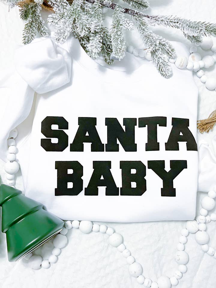 Santa Baby Sweatshirt for engroshandel hos Modern Mama