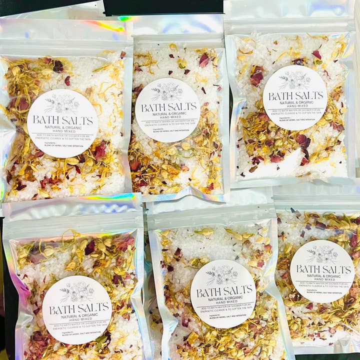 Only Crystals Remain - Wholesale Bath soak/milk - Intention Salt Bath Soak 15pc Lot- Please Read Details3