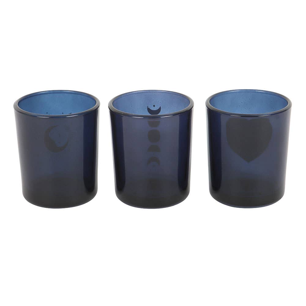 Something Different Wholesale - Wholesale Candle Holder - Set of 3 Blue Moon Votive Candle Holders2
