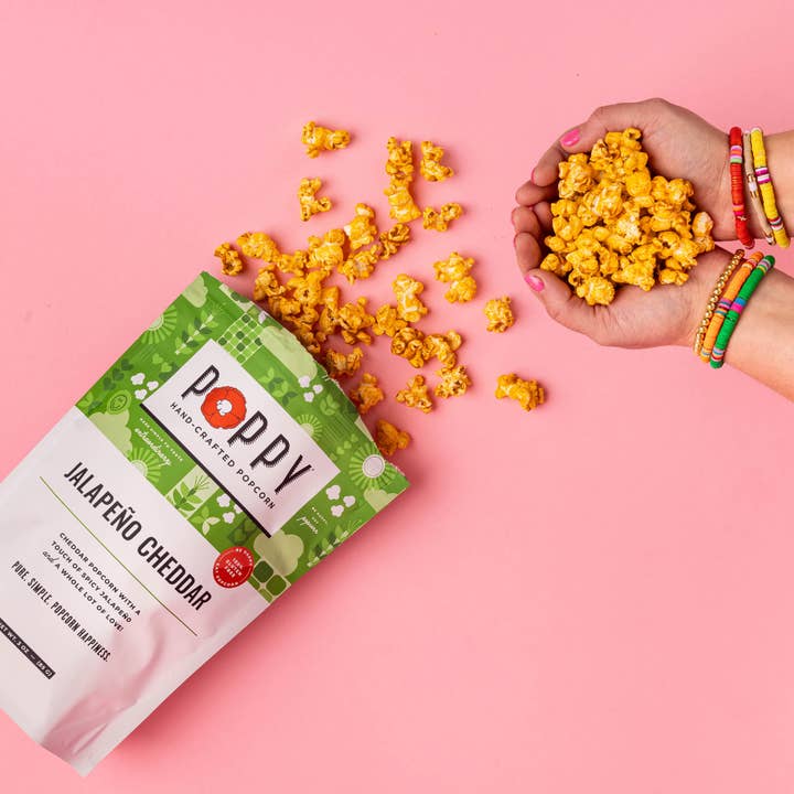 Pipoca Jalapeño Cheddar por atacado de Poppy Hand-Crafted Popcorn