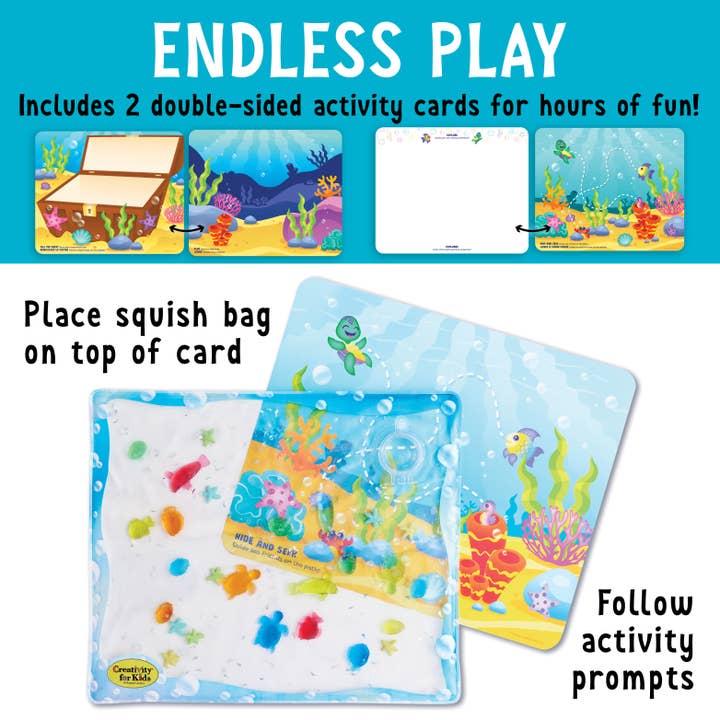 Faber-Castell / Creativity for Kids - Wholesale Toy Set - Kids - Sensory Squish Bag Ocean Adventure Gel Activity Set