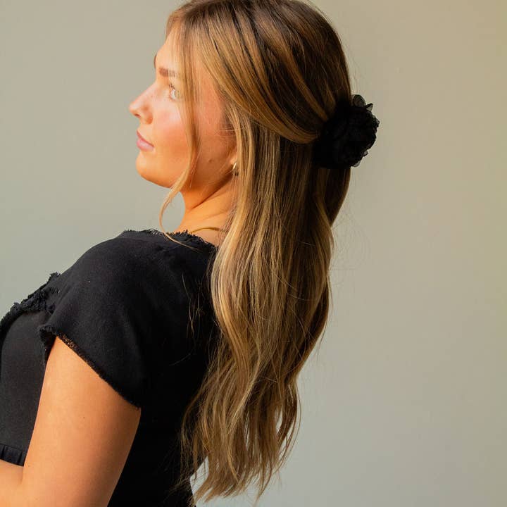 Shop Andi - Wholesale Hair Clip - Women's - Rose Ruffle Claw Clip11