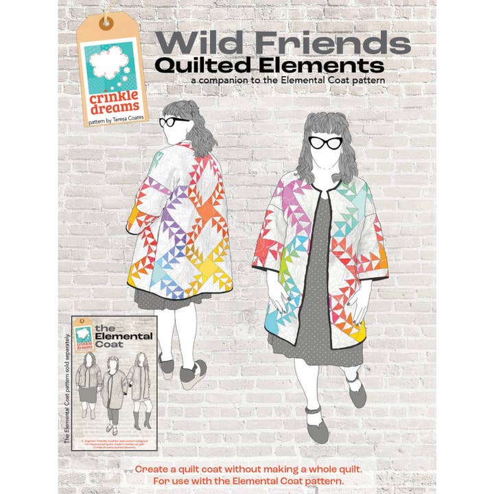 Crinkle Dreams - Wholesale Craft Sewing Kit - Wild Friends Quilted Elements