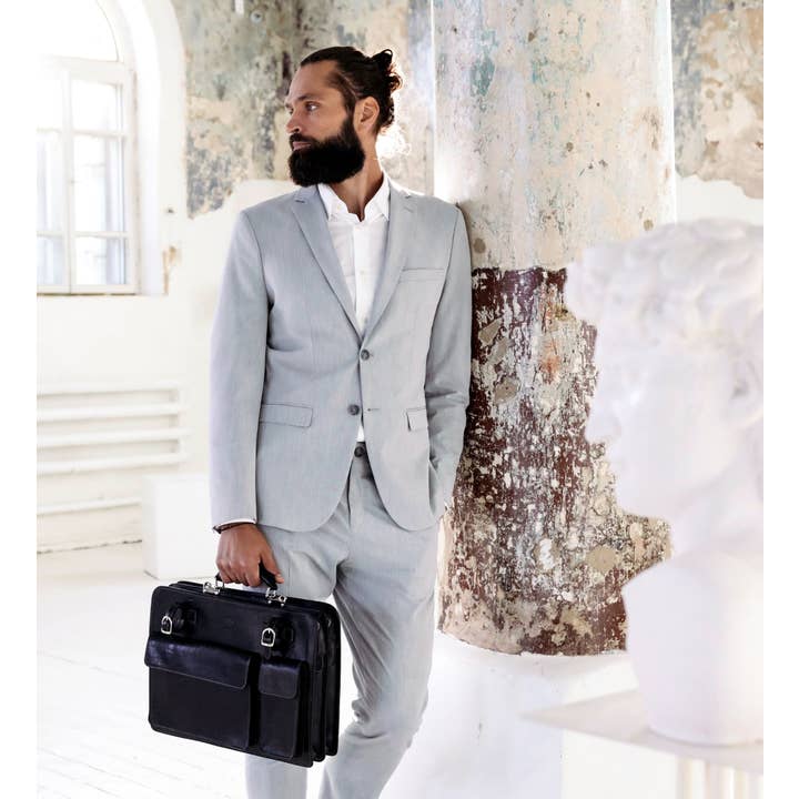 Time Resistance - Wholesale Satchel - Men's - Leather Large Satchel Bag Briefcase - The Prophet15