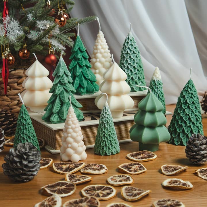 Ritual Spirit ltd - Wholesale Novelty Candle - Traditional Christmas tree | Small&Large | Soy wax candle |
