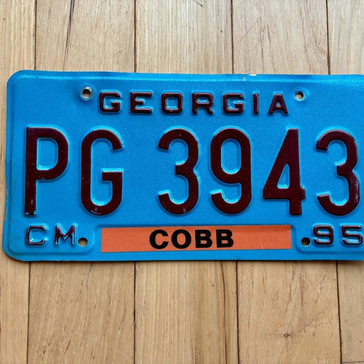 1995 Matrícula do Condado de Cobb, Geórgia por atacado de RusticPlates