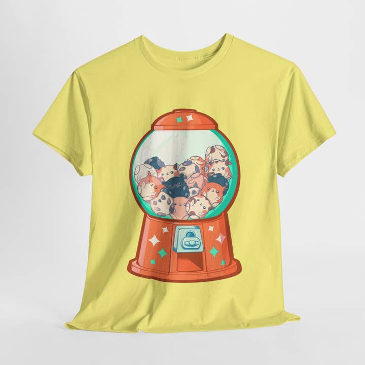 Camiseta Unisex de Algodón Grueso Cat Balls para venta al por mayor de LVB Art