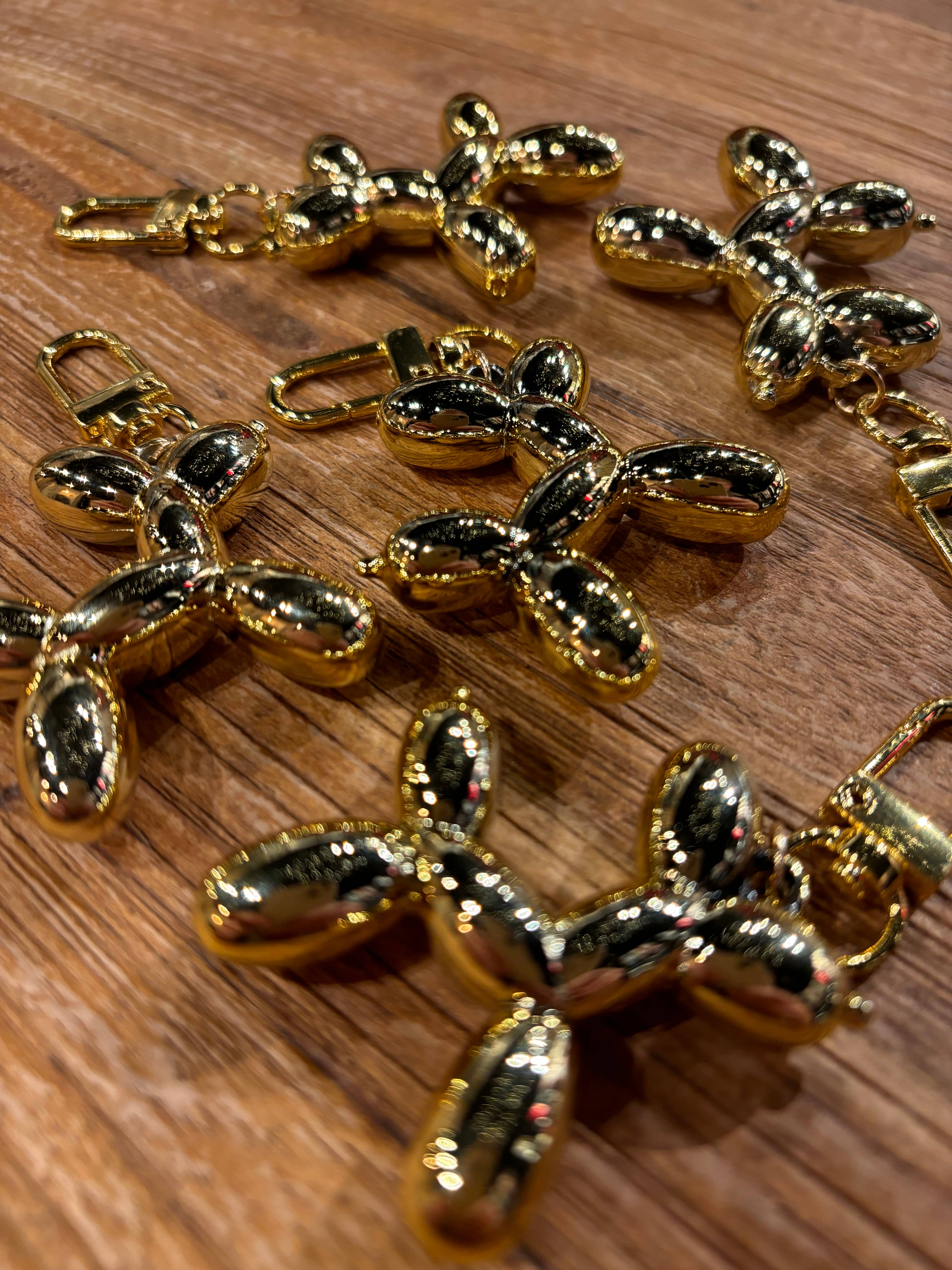 Goud Sleutelhanger ballonhondje GOUD voor groothandel op Faire5