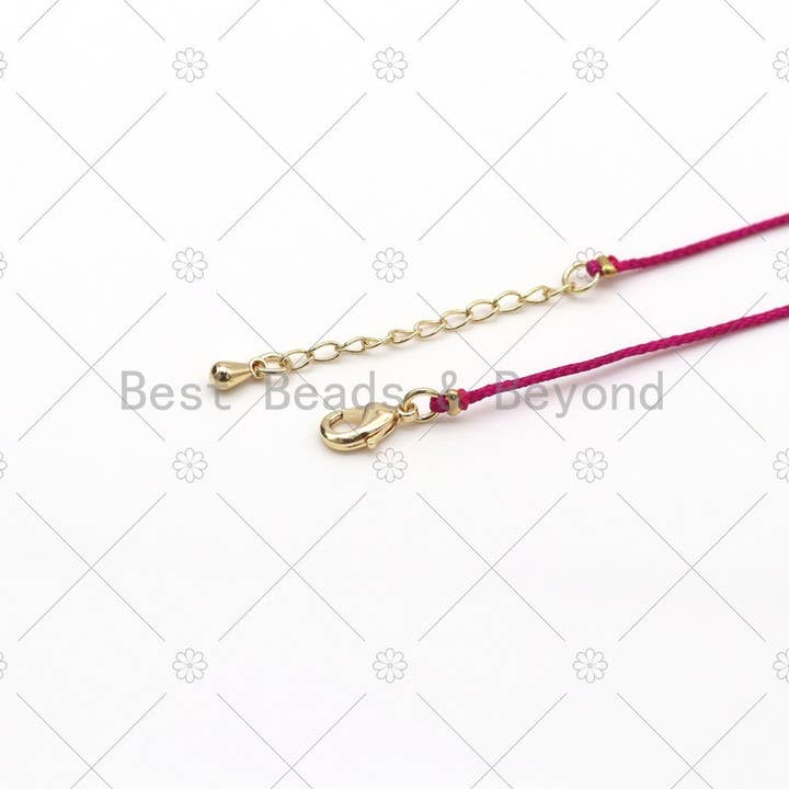 BestBeads&Beyond - Wholesale Beaded bracelet - 24 Colors!! Diamond Cord Bracelet, Bezel Bracelet, Round Bezel Bracelet,Friendship Bracelet, CZ string bracelet, Dainty Bracelet, sku#EF844