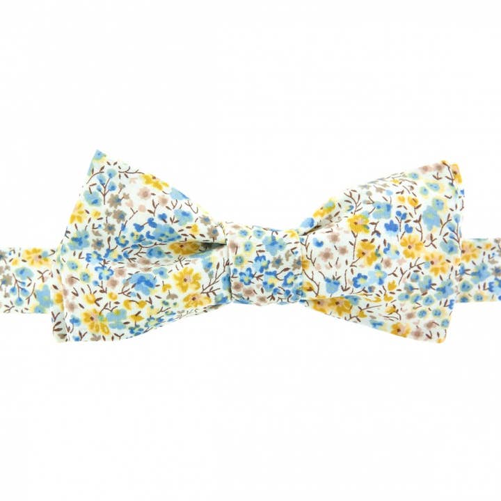 Pajarita Liberty Phoebe mostaza/celeste para venta al por mayor de Le Colonel